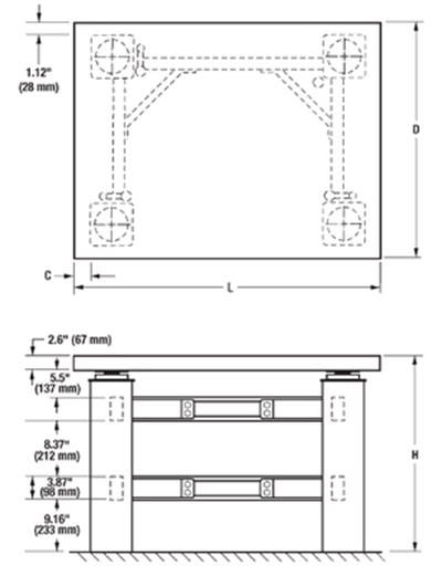 主動(dòng)隔振光學(xué)實(shí)驗(yàn)桌(圖3) 主動(dòng)隔振光學(xué)實(shí)驗(yàn)桌(圖3)